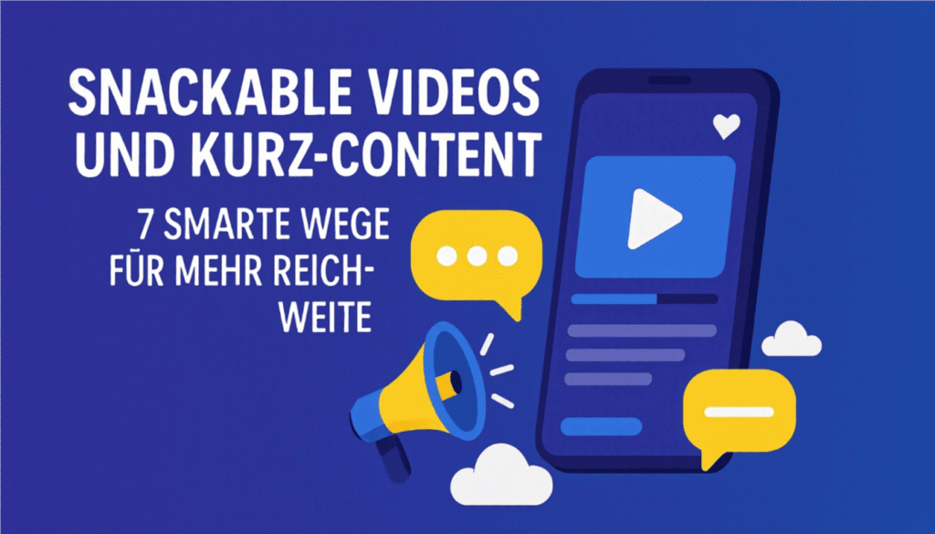 Snackable Videos & Kurz-Content: Warum sie 2025 unverzichtbar sind 2 Snackable Video
