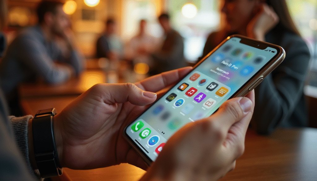 Person erstellt Microblogging-Post auf Smartphone mit Social Media Apps für Blog-Marketing und Reichweitensteigerung