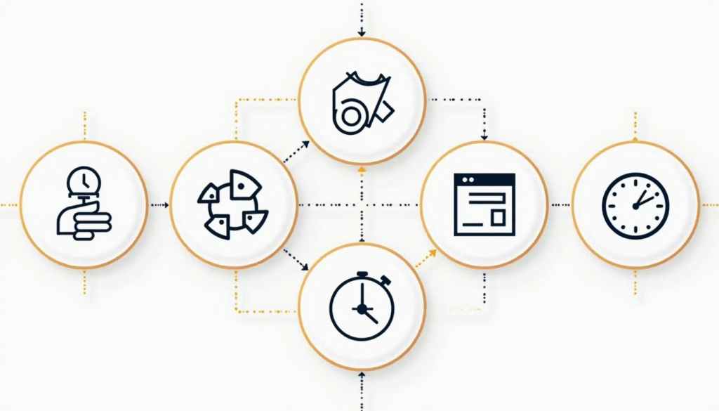 Minimalismus im Arbeitsalltag - Mehr Fokus, weniger Chaos 3 7 Strategien Minimalismus Arbeitsalltag Infografik - bewährte Methoden weniger Chaos mehr Fokus